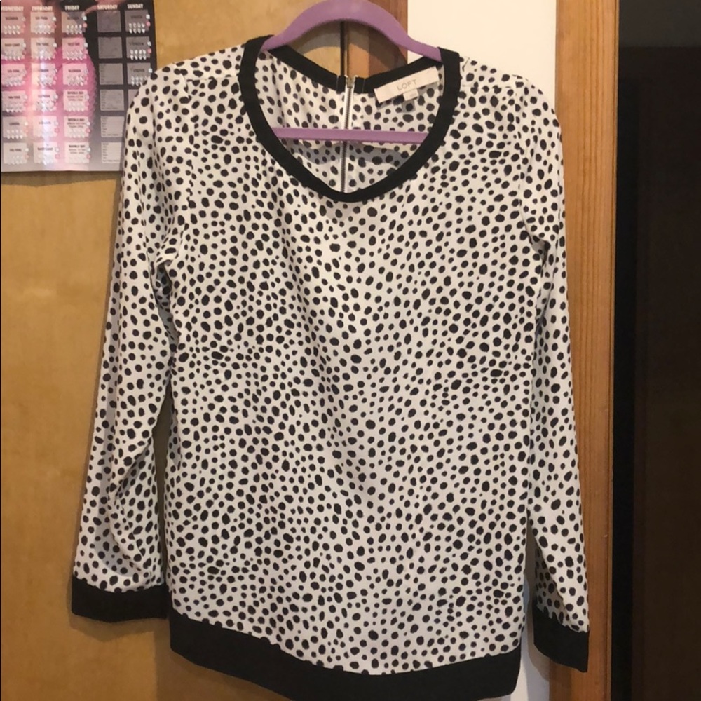 Loft cheetah print long sleeve